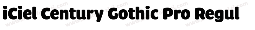 iCiel Century Gothic Pro Regular字体转换
